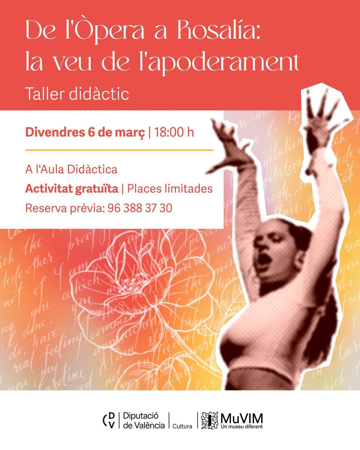 'De La Opera A Rosalía': Un Taller En El Muvim Conecta A Matilde Salvador Con La Artista Catalana