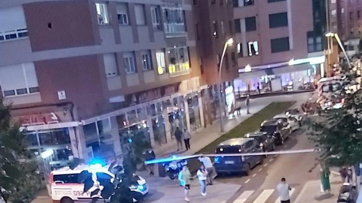 Dispositivo policial en la zona en la que tuvo lugar el suceso