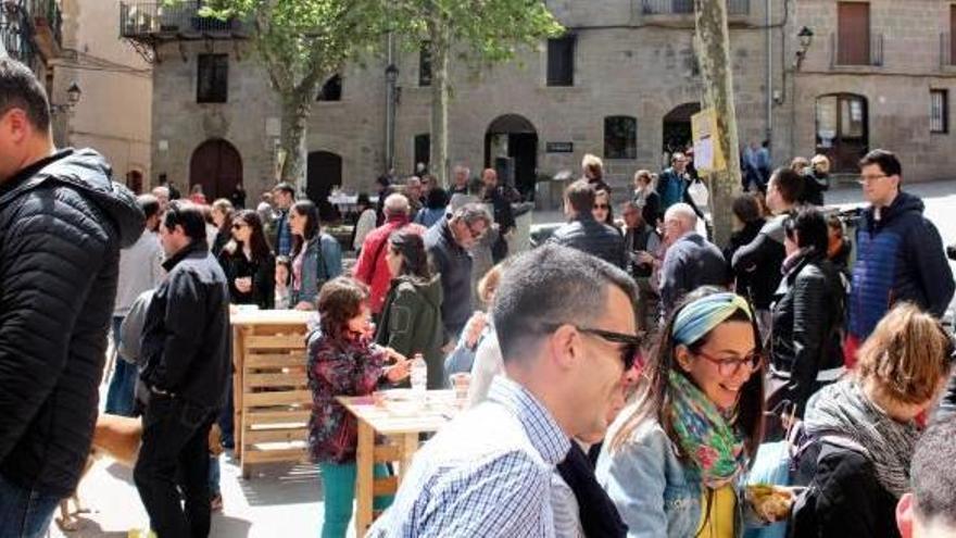 Ambient a la plaça de Sant Joan durant l&#039;esdeveniment