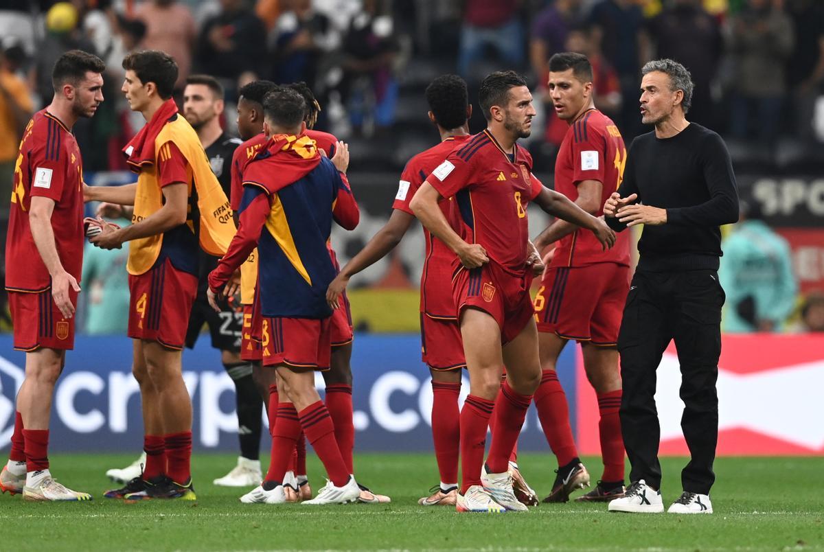 Fase de grupos del Mundial de Fútbol Qatar 2022 entre España y Alemania en el estadio Al Bait en Al Khor (Catar)