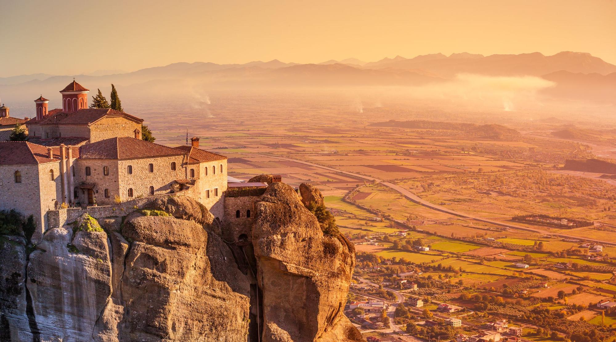 Los monasterios de Meteora se encuentran a 600 metros de altitud.