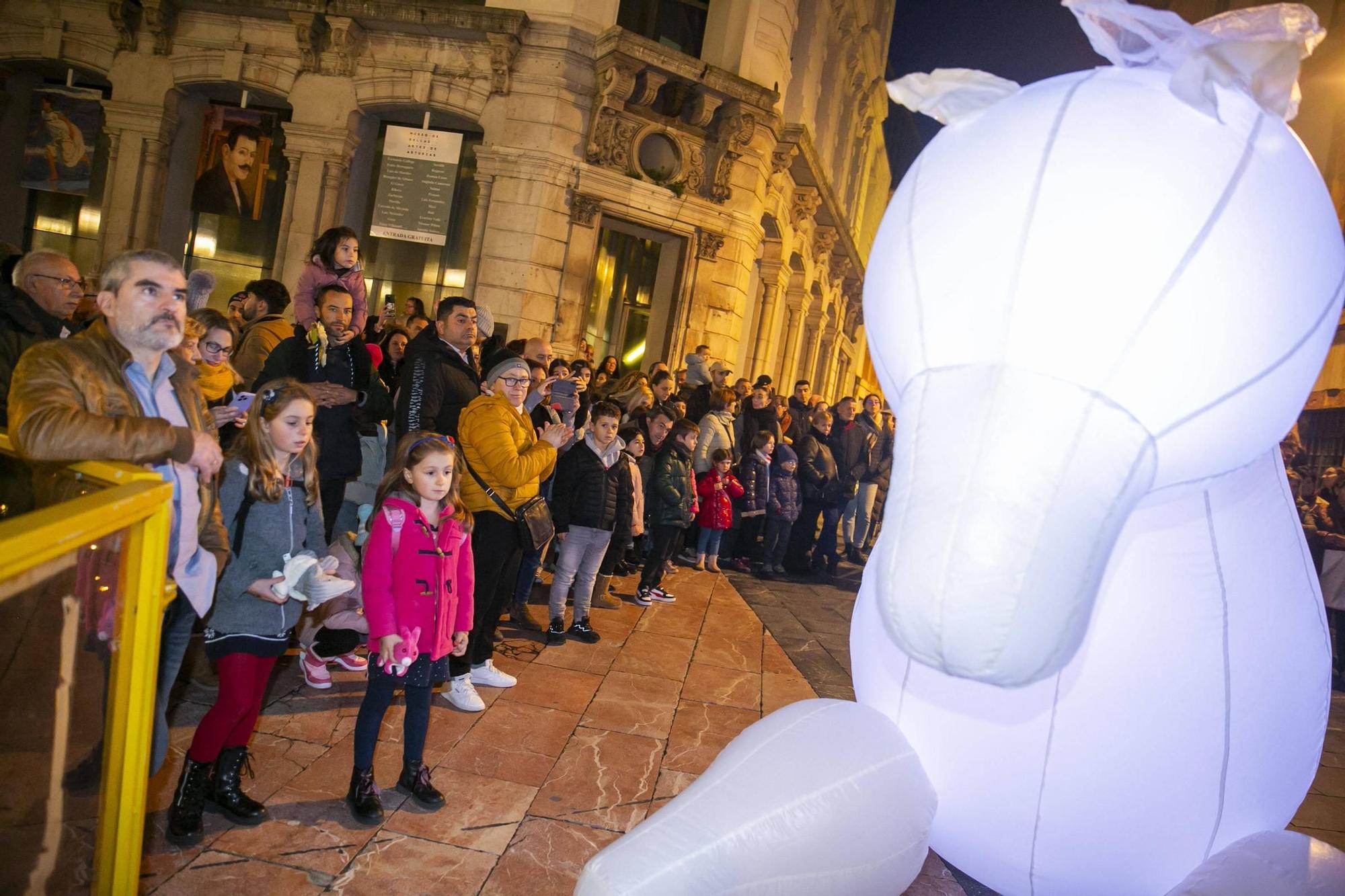 Ambiente navideño durante el puente en Oviedo