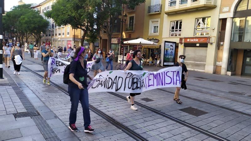 Manifestación en contra del hospital privado