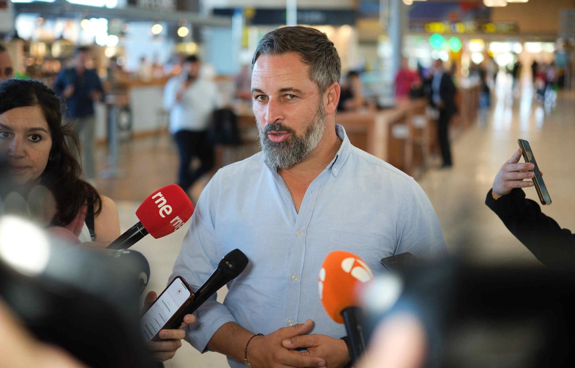 Visita de Santiago Abascal, presidente de Vox, a Tenerife