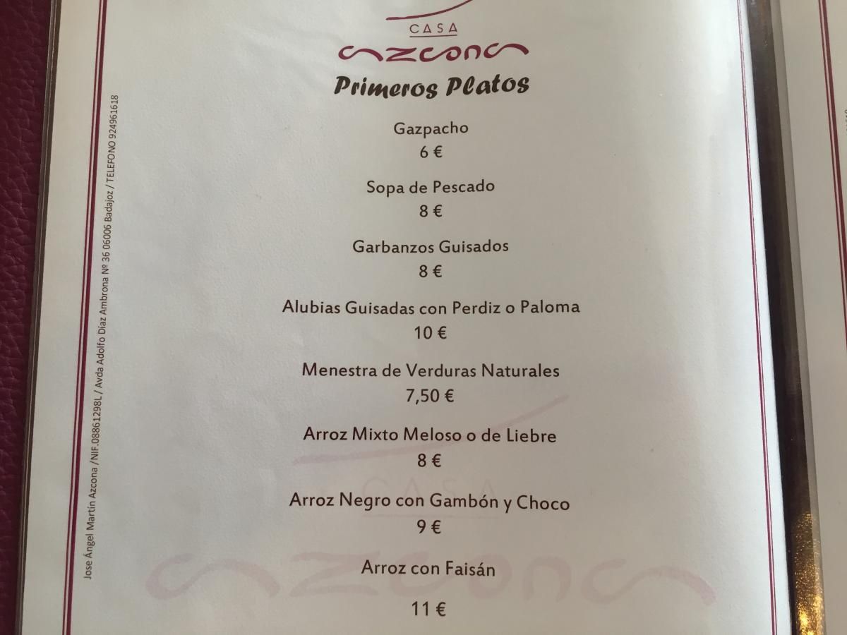 Restaurante Azcona de Badajoz