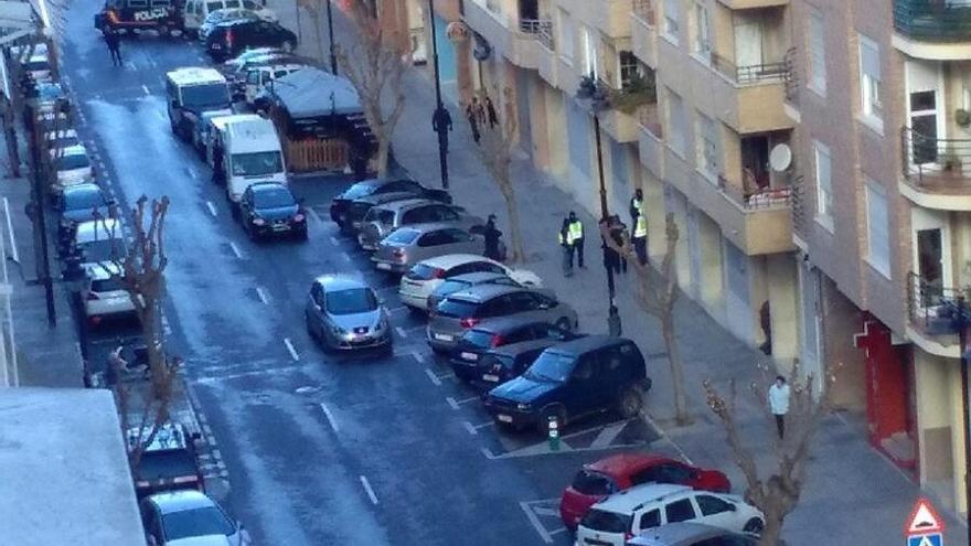 Dispositivo policial en Ontinyent