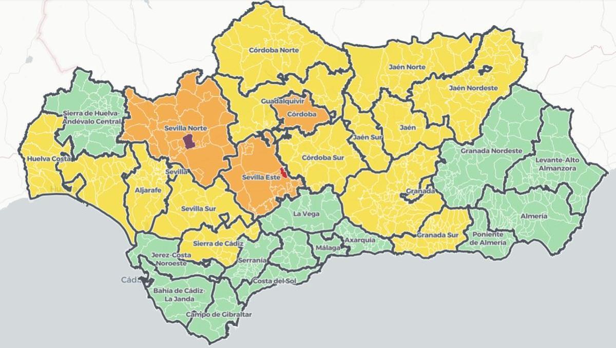 Mapa Covid Andalucía restricciones