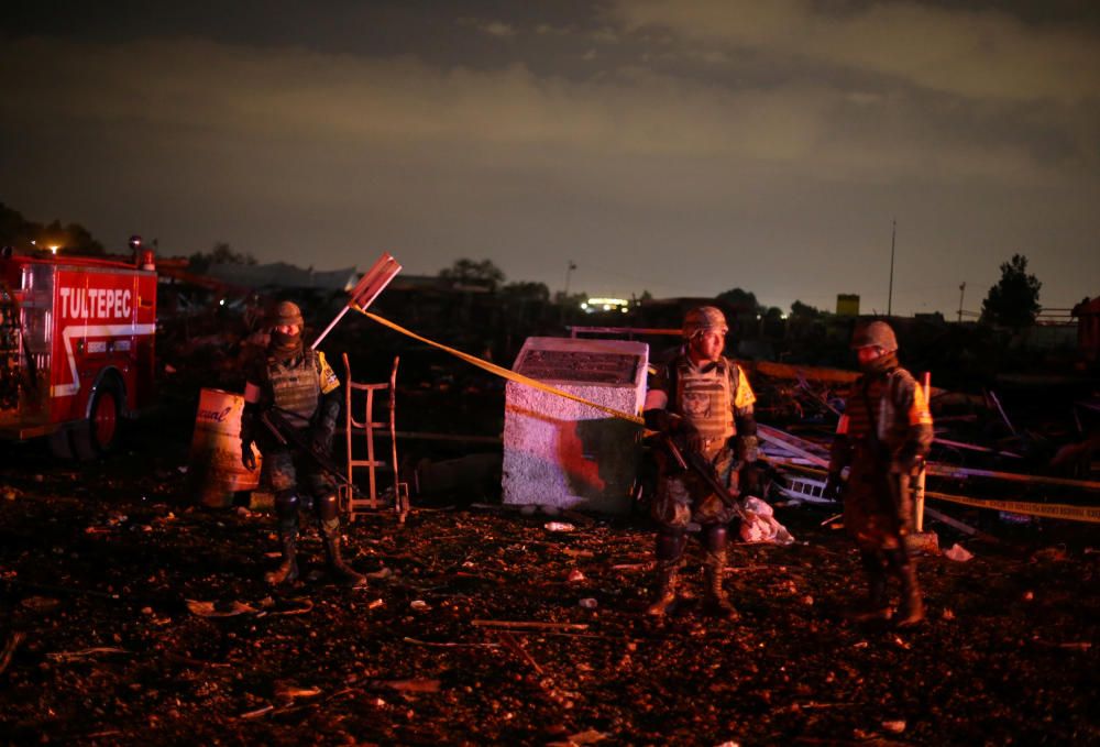 Explosión en un mercado pirotécnico en México