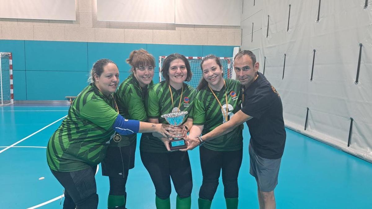 Las campeonas de goalball aragonesas