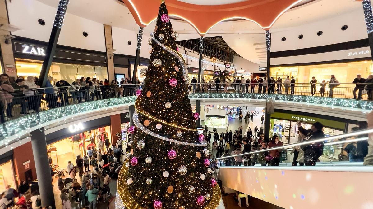 Una imatge de l'encesa de llums de Nadal de l’any passat.