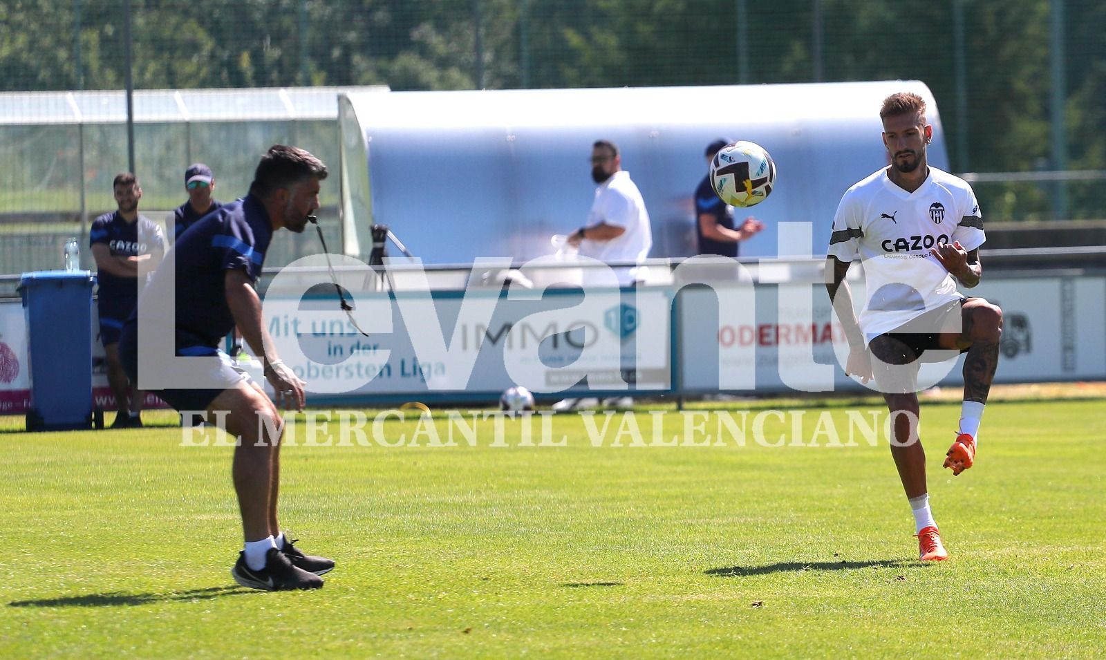 Entrenamiento del Valencia CF en Suiza