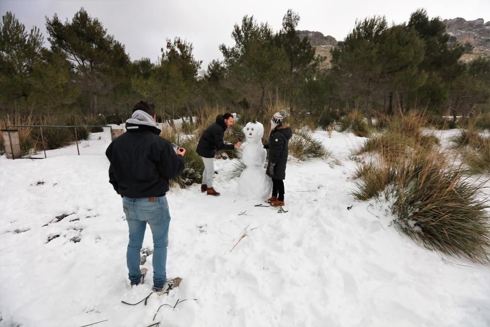 El día después de la intensa nevada en la Serra