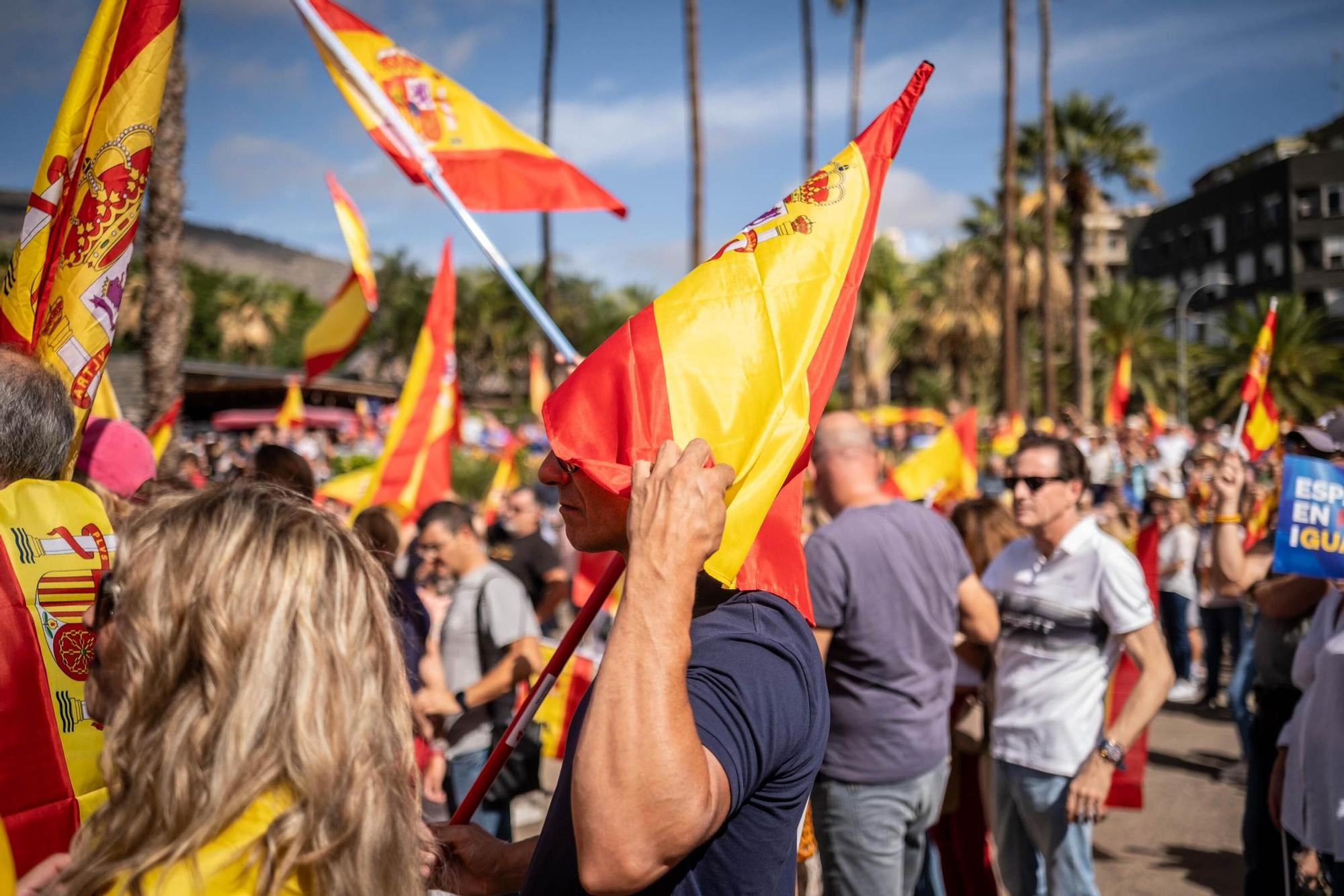 Manifestación contra la ley de amnistía en Santa Cruz de Tenerife