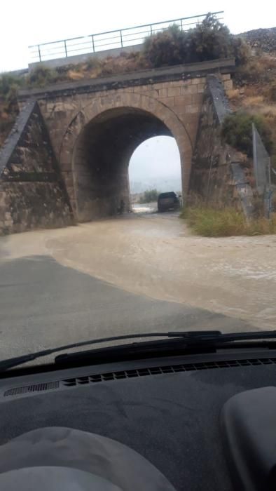 Las fuertes lluvias azotan Cieza