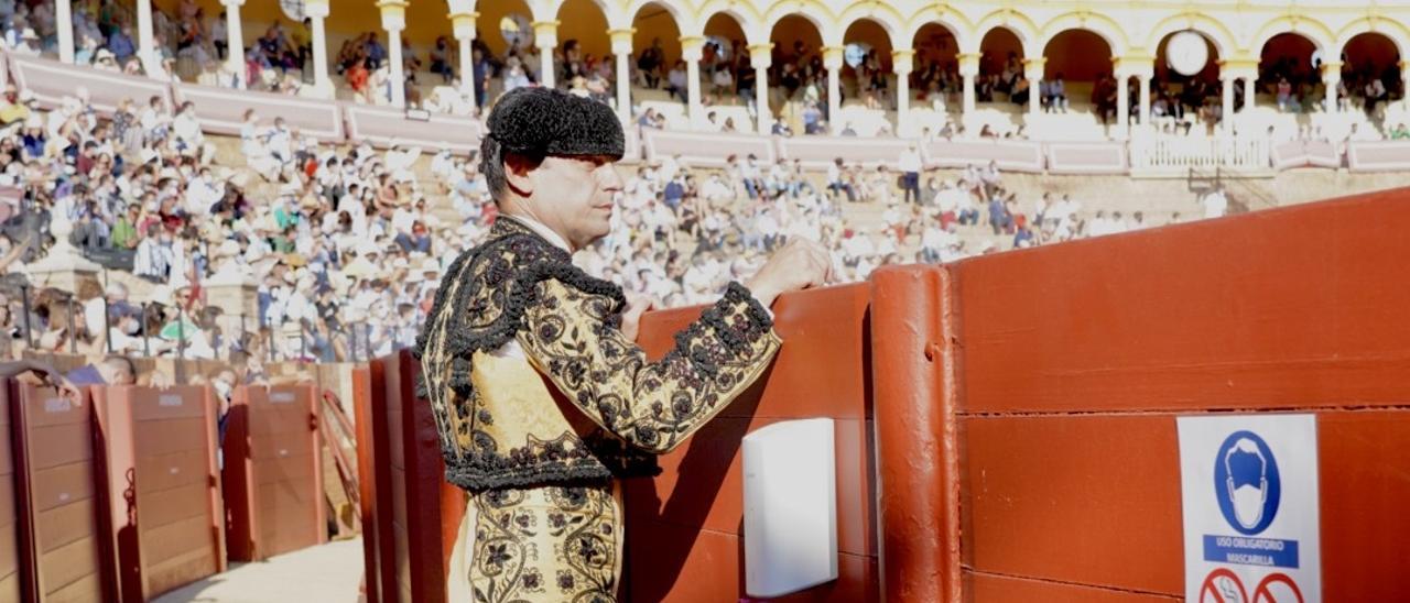 Luis Blázquez en la plaza de toros de Sevilla