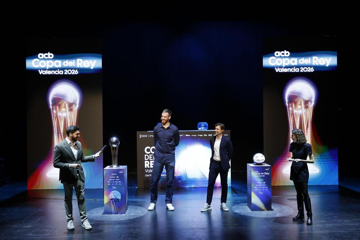 El Valencia Basket-Joventut y el Real Madrid-Unicaja abrirán los cuartos de la Copa