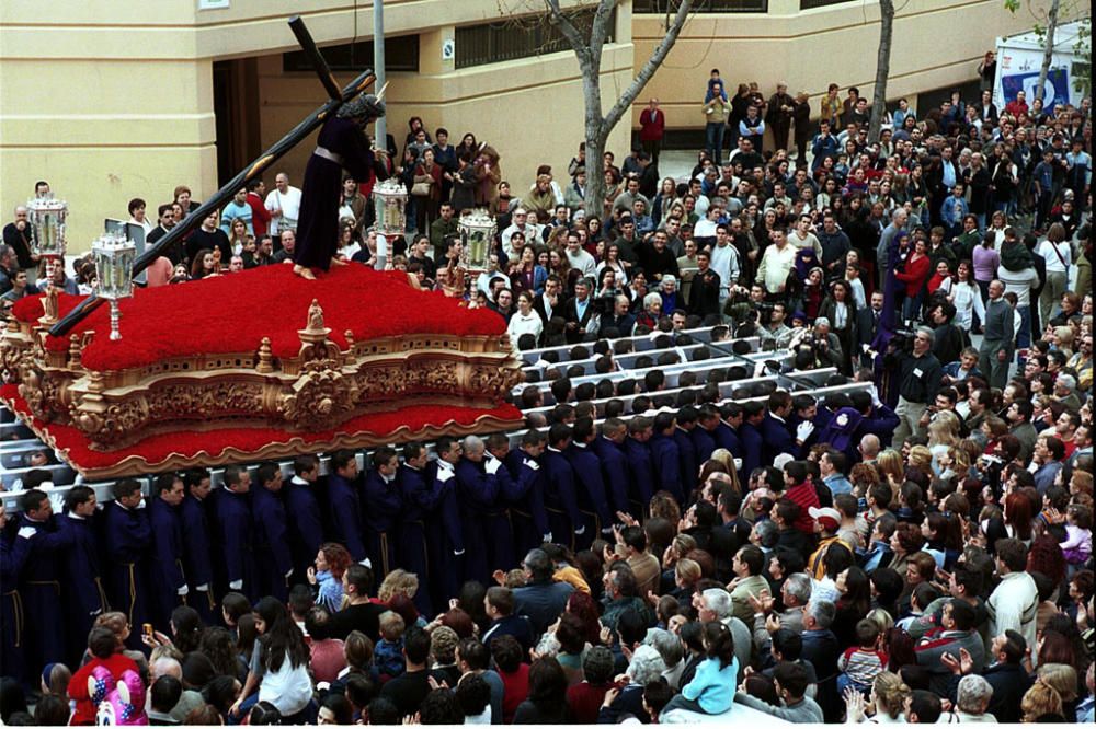 El Nazareno del Perdón, en su trono aún sin dorar.