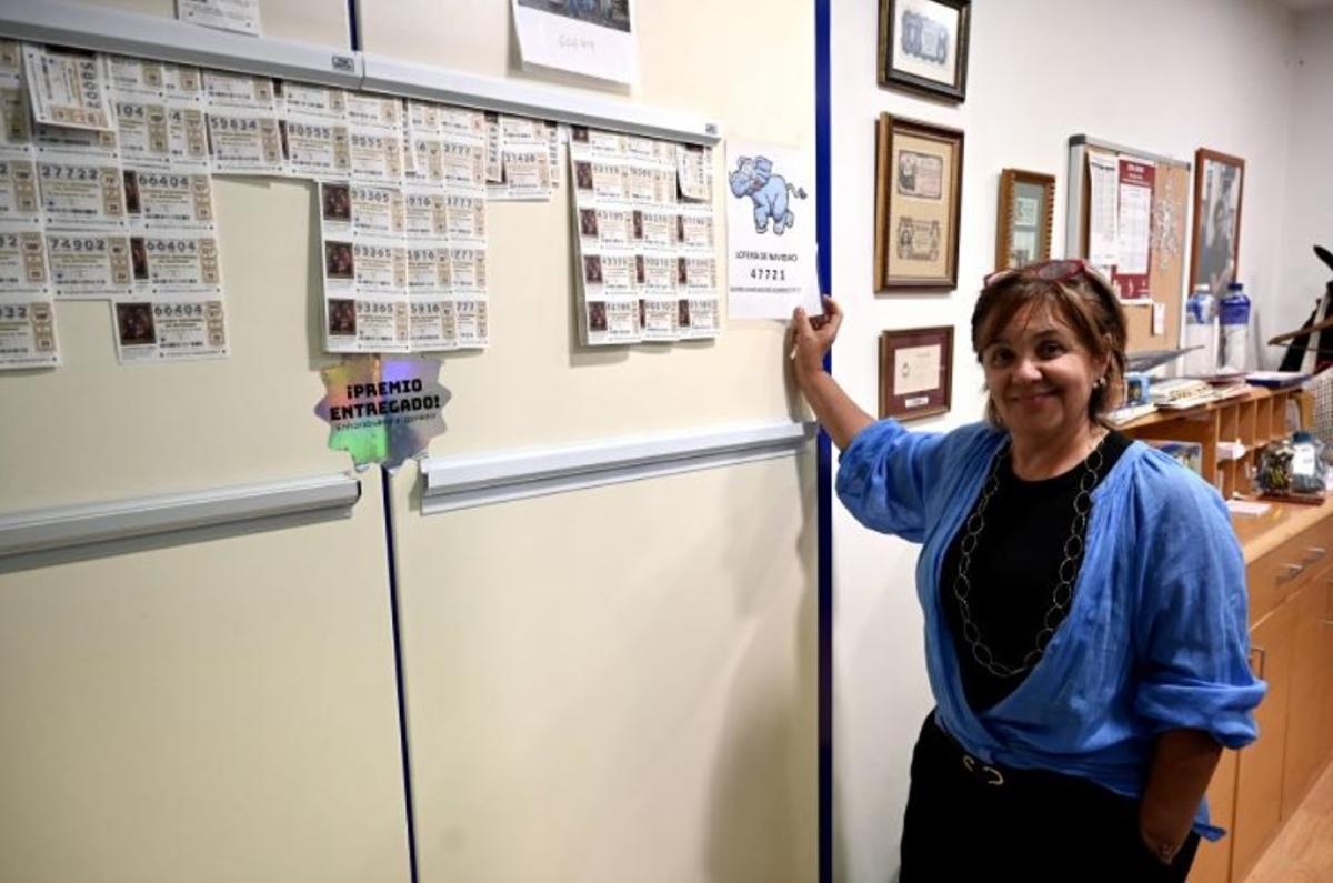 Celia Portela, en su local de Michelena