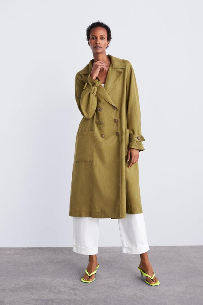 Trench de entretiempo de Zara