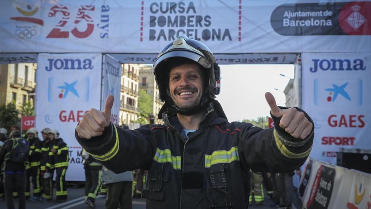 El redactor de SPORT, antes de la carrera