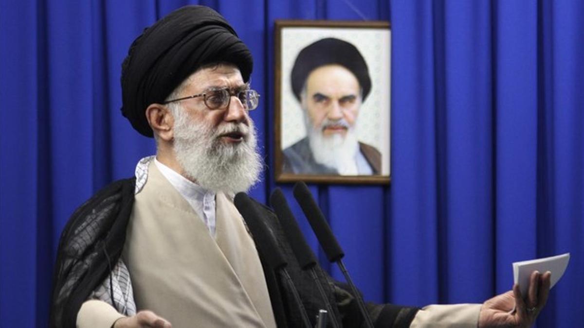 El ayatolá Jamenei, guía supremo y hombre fuerte del régimen de Irán.