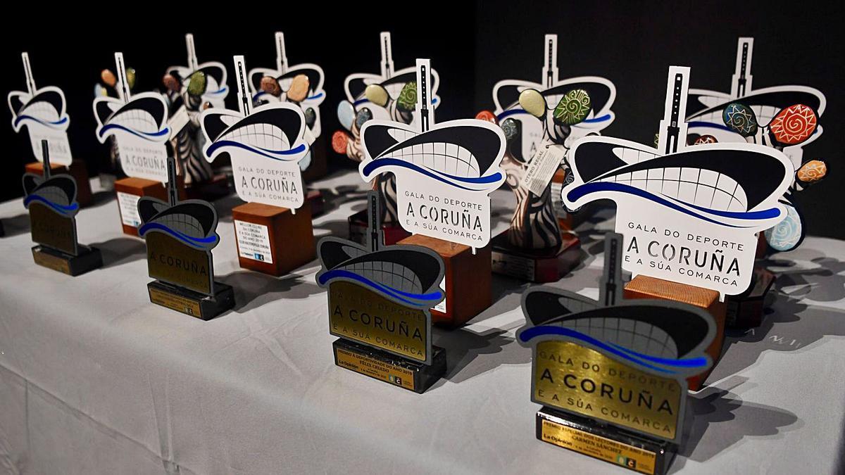Todos los premios de la tercera edición de la Gala do Deporte da Coruña e a súa Comarca celebrada el miércoles en el Ágora. |  // CARLOS PARDELLAS