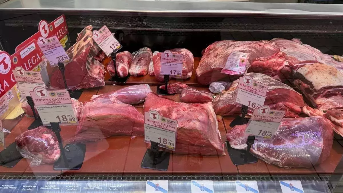 La ternera apenas baja y el consumidor la cambia por otras carnes: "Con el precio de un kilo de filetes compras cuatro kilos de cerdo"