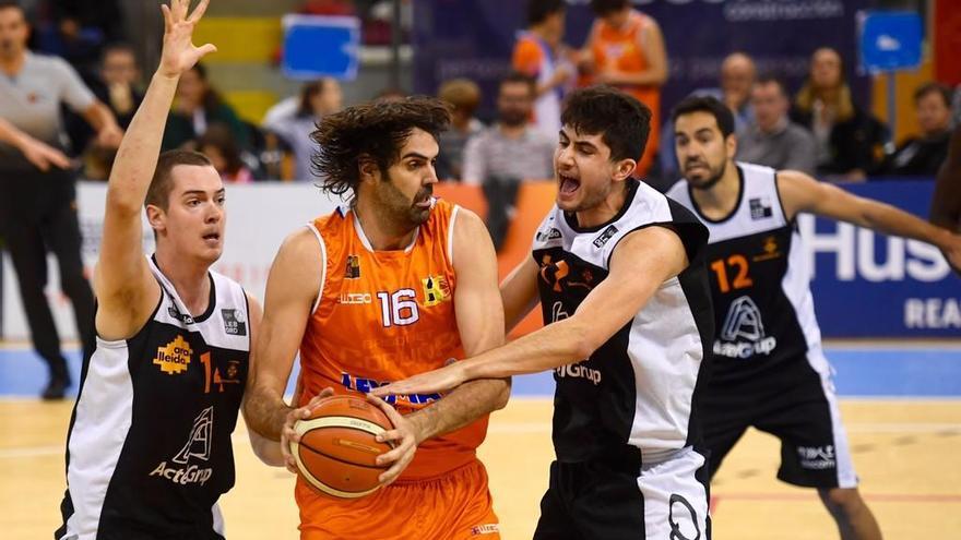 Eduardo Hernández Sonseca en el partido frente a Lleida.