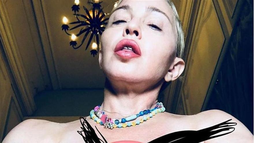 Madonna divide a sus seguidores con un toplés