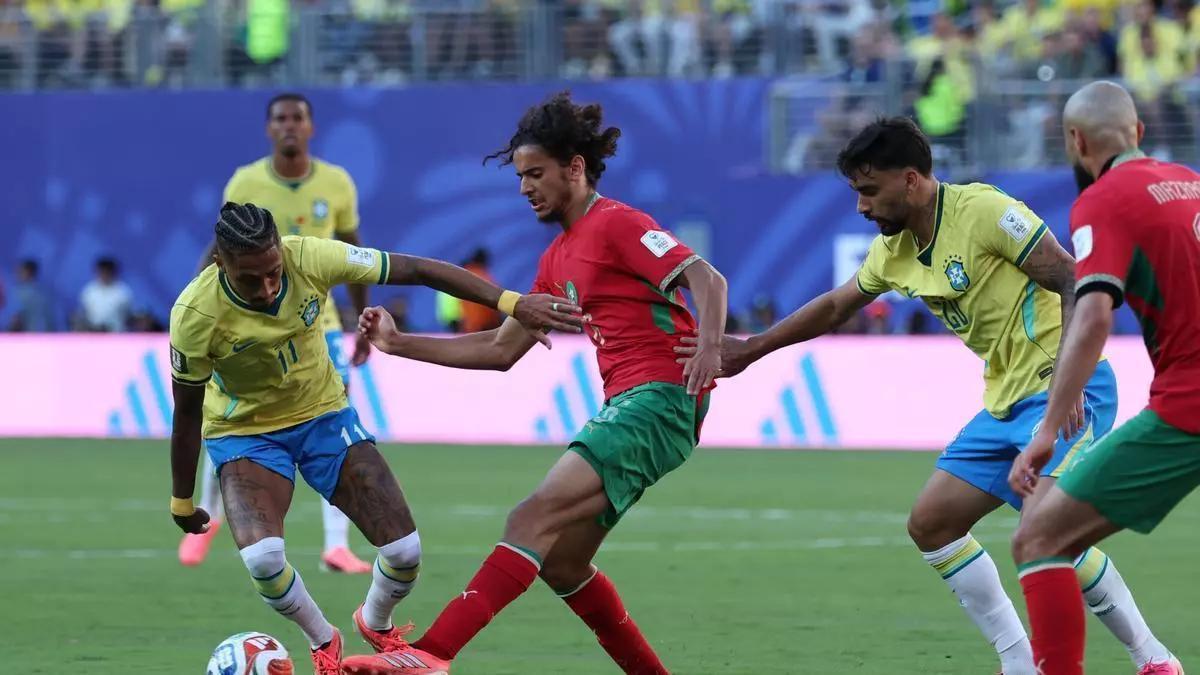 Bouaddi con la selección marroquí