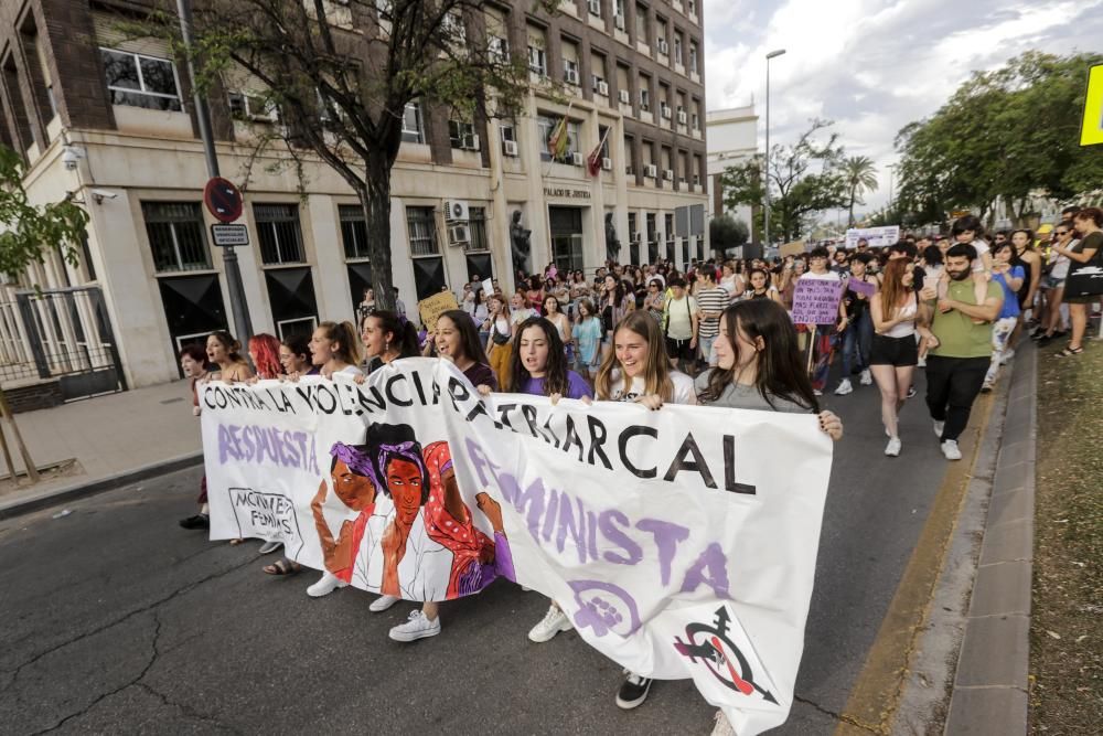 Manifestación contra la violencia patriarcal en Murcia