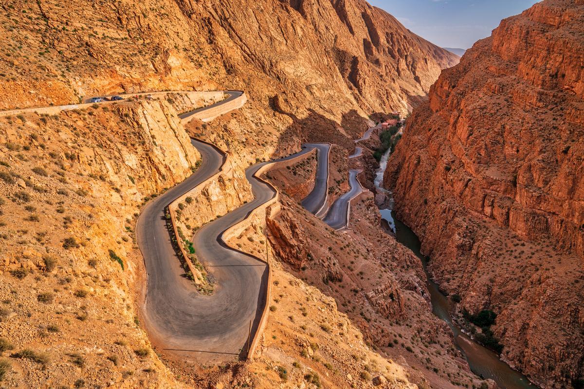 La impresionante carretera del Valle de Dades