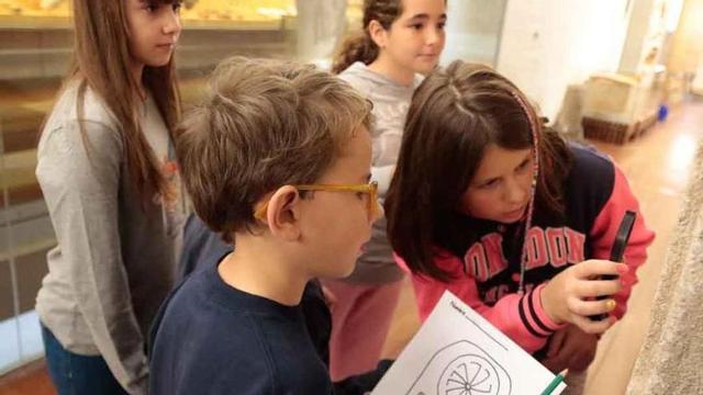Un grupo de alumnos en el Museo de Zamora.
