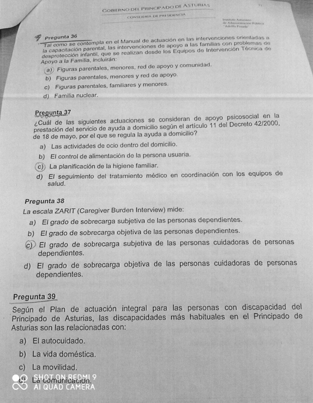 Examen Trabajo Social