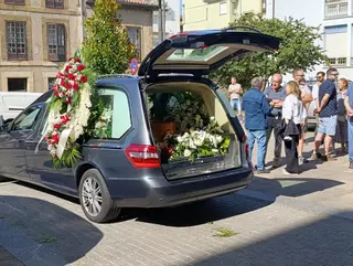 El funeral de Abel Mañana, en imágenes