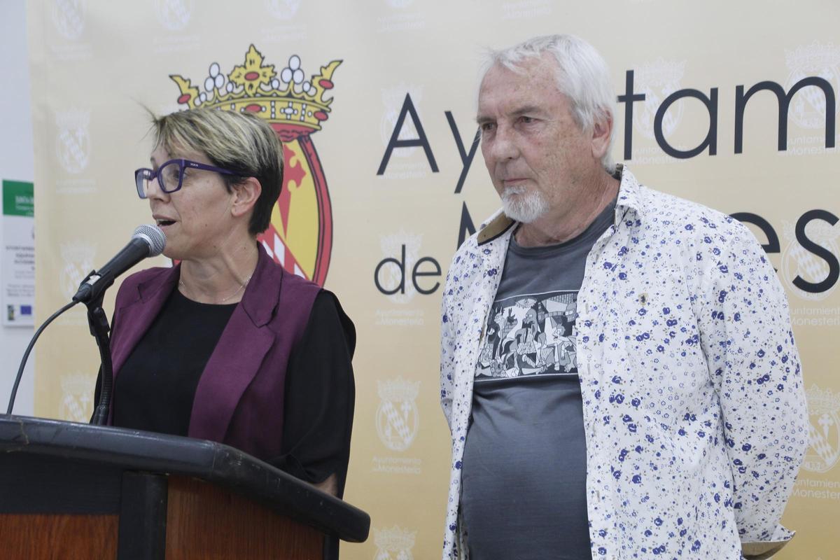 Loli Vargas y Jesús Gil durante la presentación de la exposición