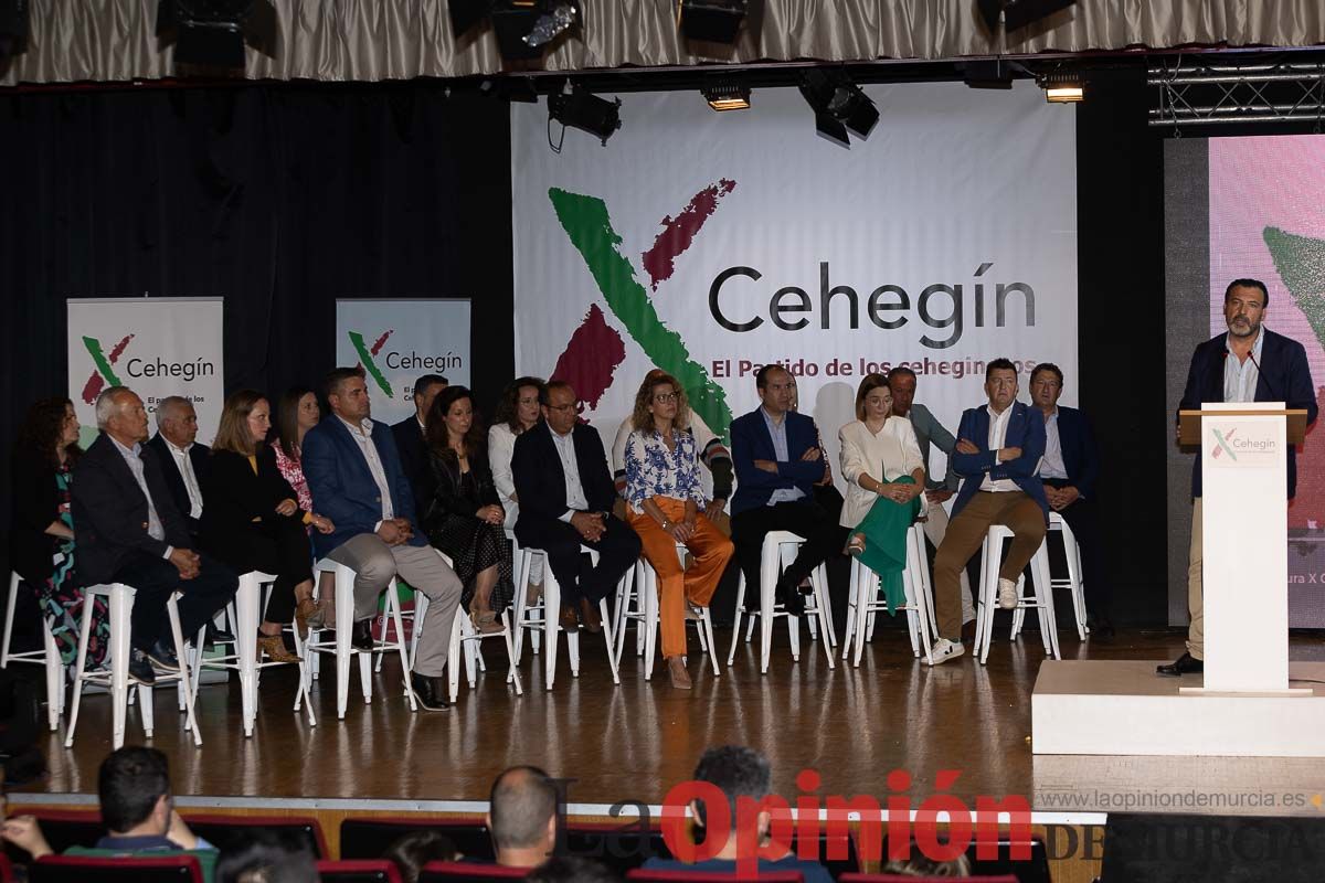 Elecciones 28M: Presentación de la lista de X Cehegín