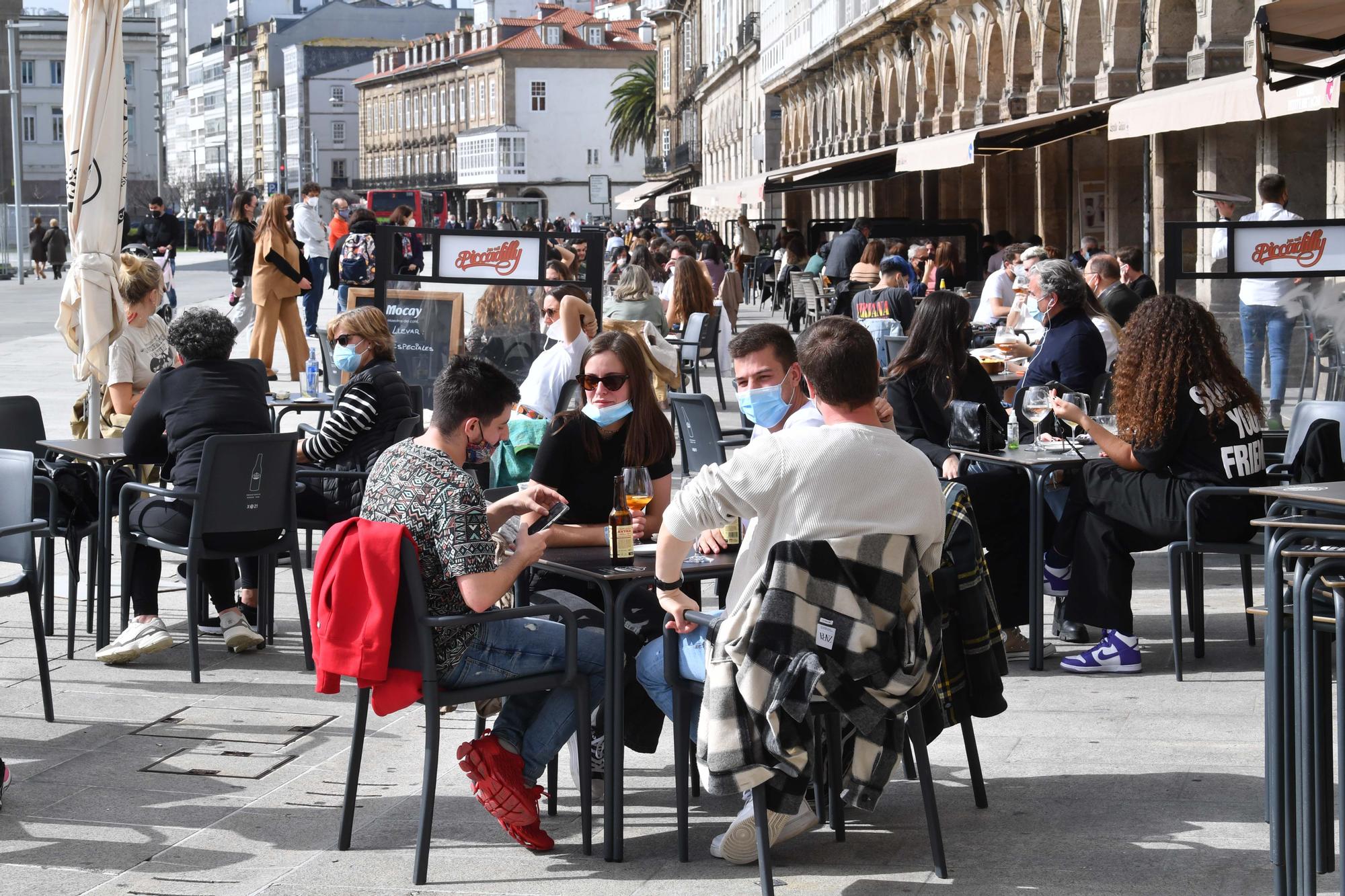 La reapertura de terrazas en A Coruña