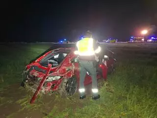 Muere un conductor de 27 años en una salida de vía en Sandiás