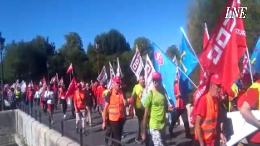 La marcha por unas pensiones dignas avanza hacia Madrid: Mieres-León