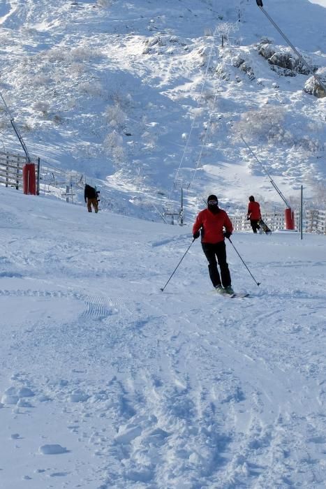 La última nevada en Pajares, en imágenes.