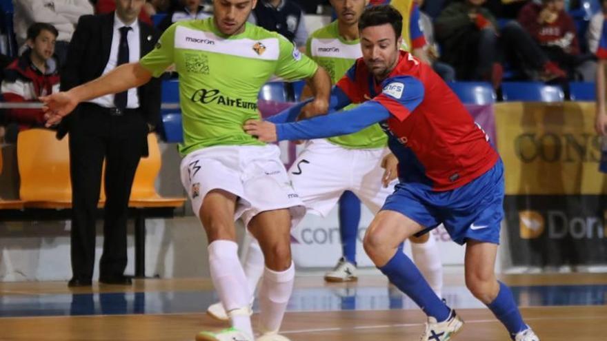 Taffy fue el gran protagonista al marcar los tres goles del Palma Futsal.