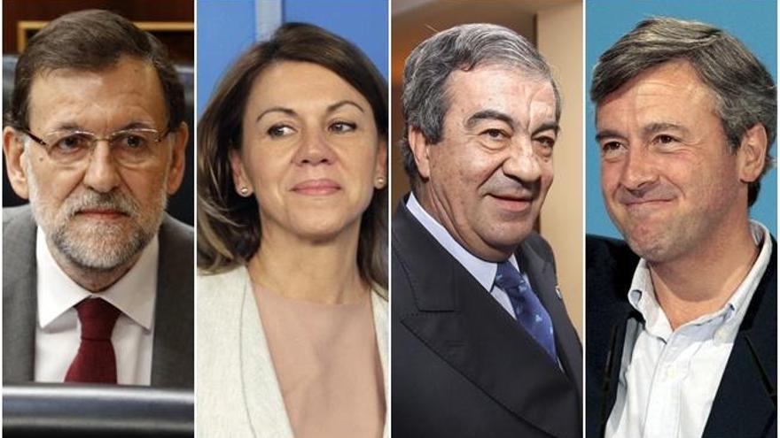 Rajoy, Cospedal, Álvarez-Cascos y Acebes.