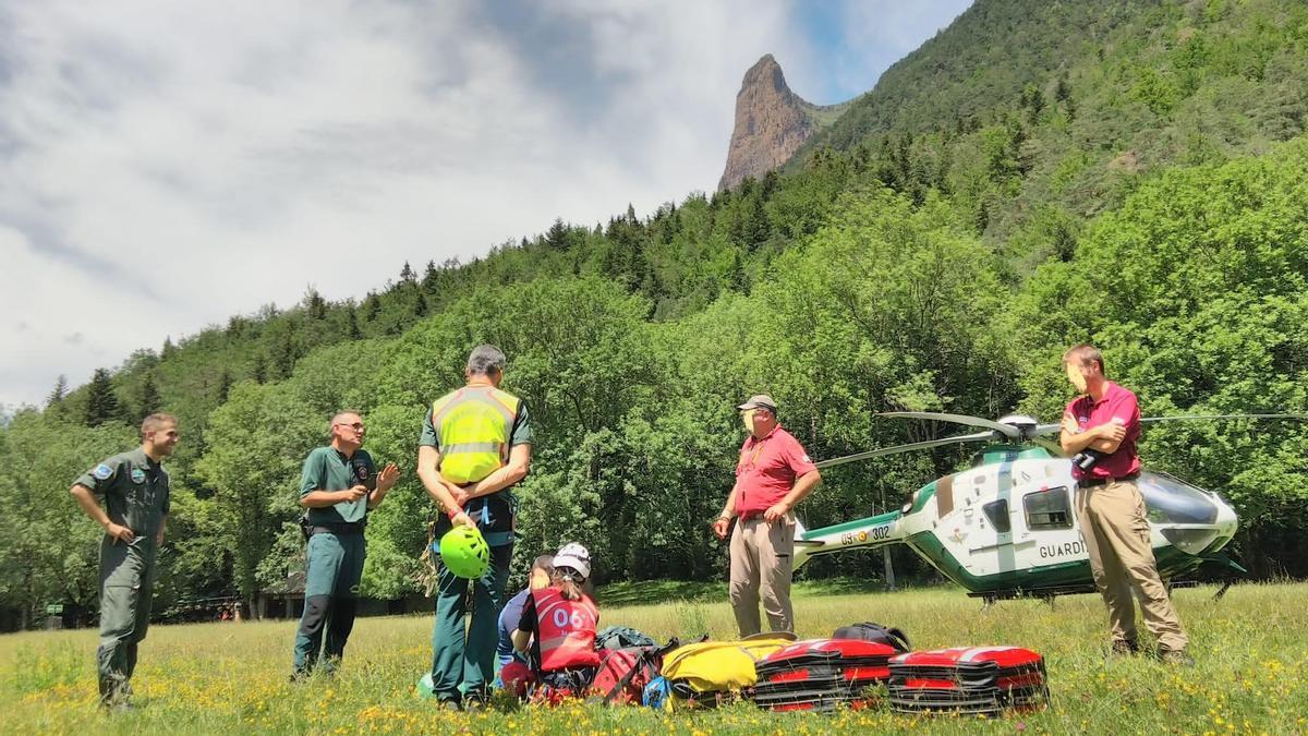 Rescate Faja de las Flores Ordesa