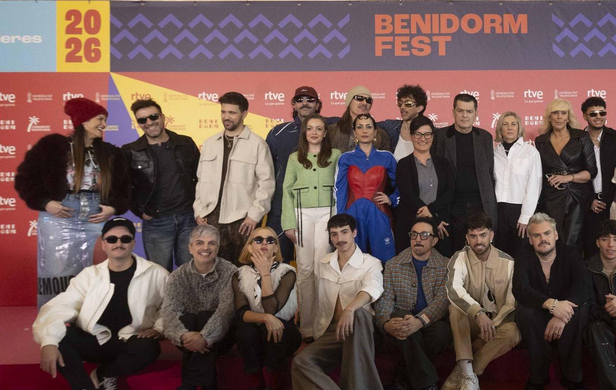 Presentación de los 18 participantes del Benidorm Fest 2026