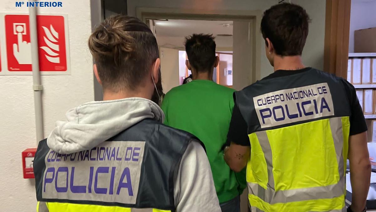 El sospechoso, tras su detención.