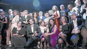 Els premiats van posar al final de la cerimònia, que es va celebrar a Madrid.