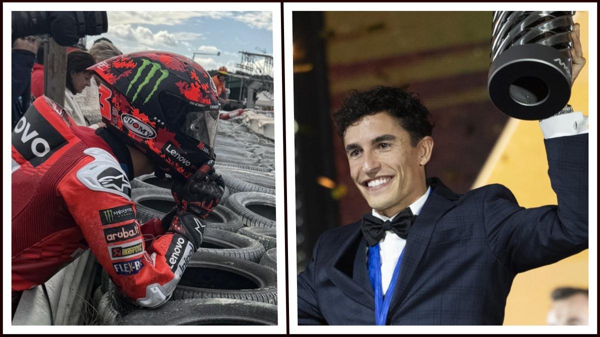 Peco Bagnaia y Marc Màrquez.
