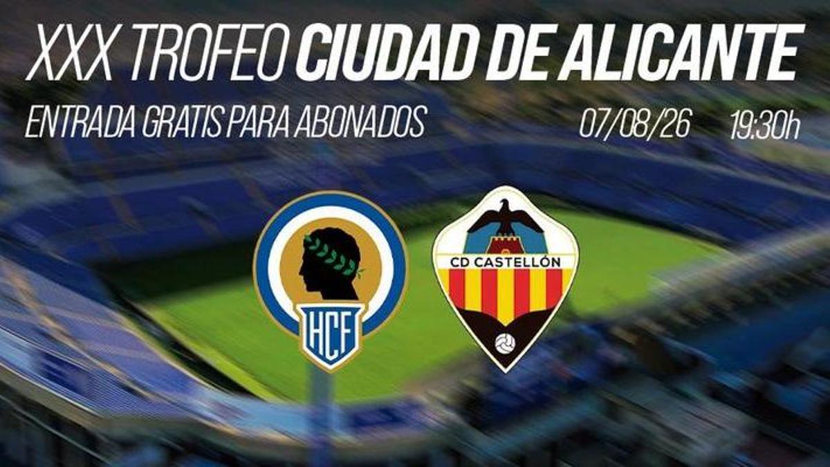 Cartel del Trofeo Ciudad de Alicante.