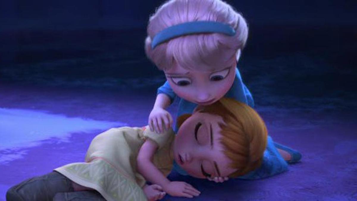 Escena Elsa y Ana en 'Frozen'